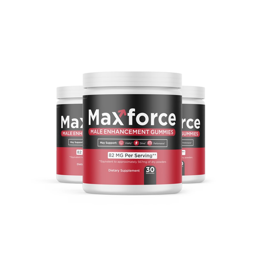 Max Force Premium Men's Wellness Supplement - 3 Bottle Package
